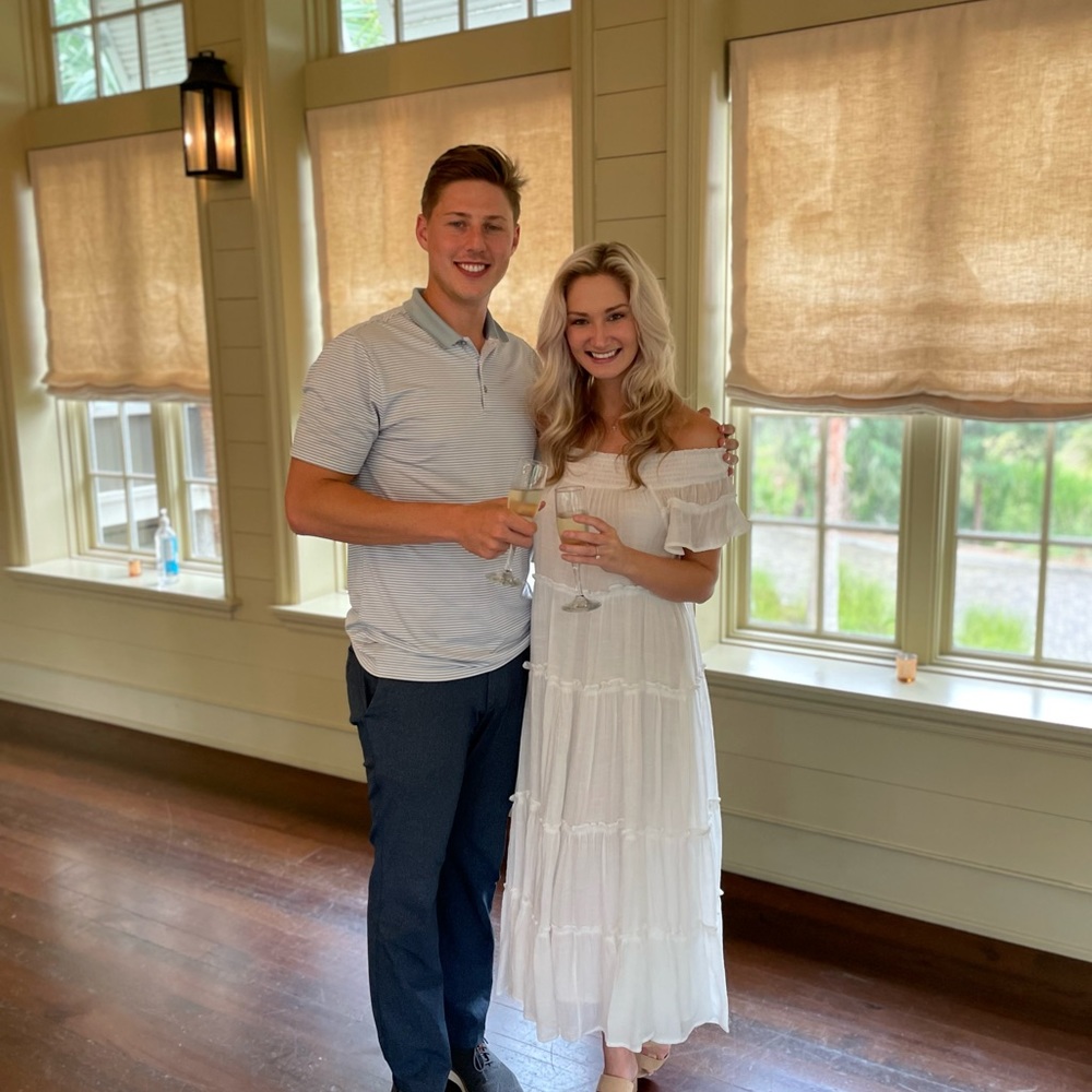 White flowy dress